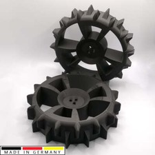 2 ruote di ricambio adatte per Honda Miimo HRM 40/70 robot tagliaerba ruote fuoristrada