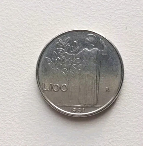 Italia moneta 100 lire - italia,