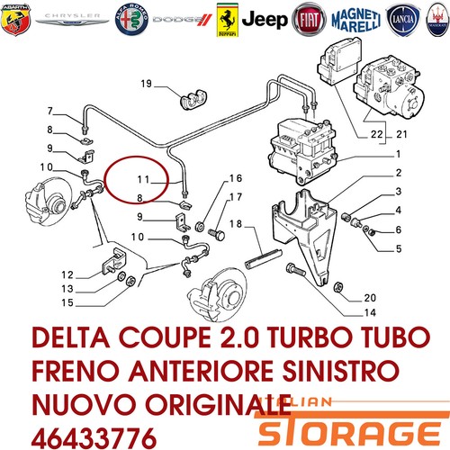 Delta coupe turbo tubo - delta, 2.0