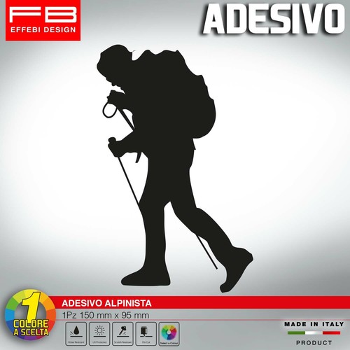 Adesivo sticker alpinista - sticker,