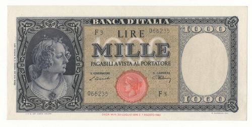 1000 lire italia ornata - ornata, di