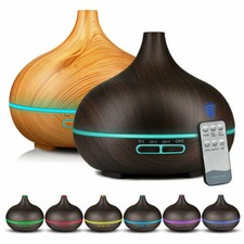 DIFFUSORE DI AROMI UMIDIFICATORE AROMATERAPIA 400ML OLI ESSENZIALI TELECOMANDO