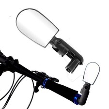 SPECCHIETTO SPECCHIO RETROVISORE PER BICI BICICLETTA ATTACCO MANUBRIO REGOLABILE