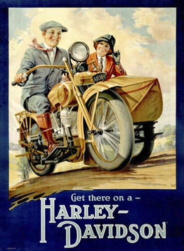 Harley davidson sidecar - harley, e