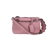 Autentica borsa a mano Fendi in pelle rosa 2 vie mini coda di cristallo a modo