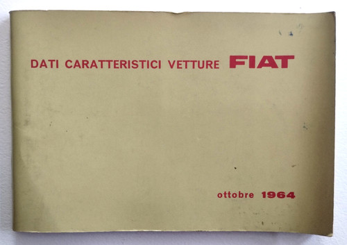 Dati caratteristici vetture - caratteristici,