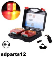 Kit Fanali Posteriori Led Wireless Calamita Senza Fili Luci Omologati 5 Funzioni