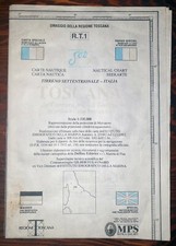 Carta nautica TIRRENO SETTENTRIONALE - R.T.1  Scala 1:335.000