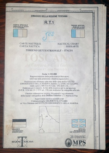 Carta nautica tirreno - carta,