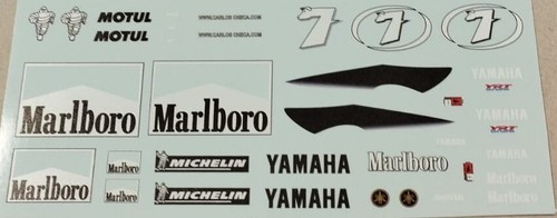 Decal yamaha yzr500 - 1/12, 2001
