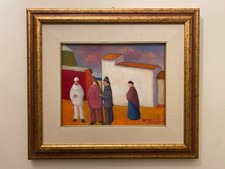 Dipinto Olio su Tela 24X30 cm Quadro firmato Raffaele Frumenti originale