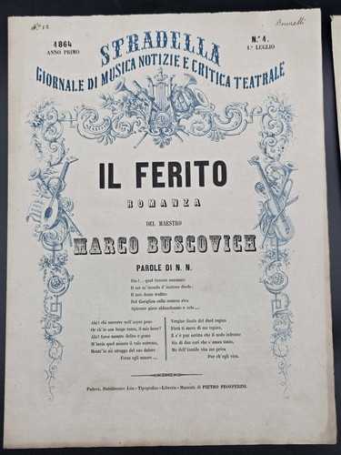 Lotto antichi spartiti - lotto,