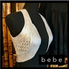 NUOVO Vintage Y2K BEBE Argento