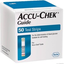 50 Accu-chek Guide strisce reattive diabete test glucosio scadenza: 12-2026