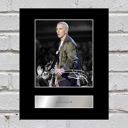 Eminem signed mounted photo - mounted,