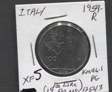 1959(R)- Italy-XF/ 100 Lire