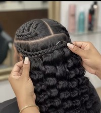 Pacchetti Deep Wave 100% Capelli Umani 12A Razzi Brasiliani Kinky Ricci