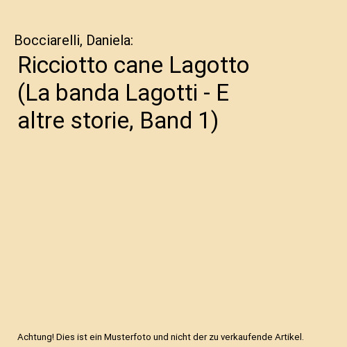 Ricciotto cane lagotto la - ricciotto,
