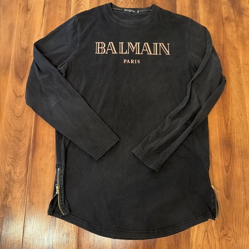 Balmain felpa zip camicia - balmain, zip/camicia