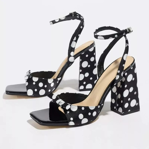 Sandali donna nero - sandali, pois