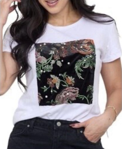 Shirt bianca zara con - xl,