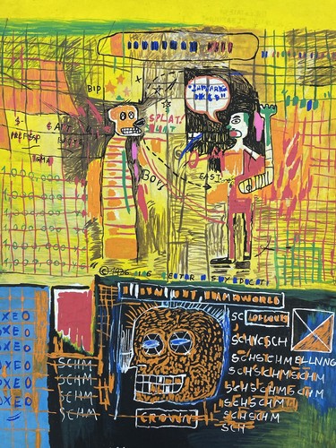 Jean michel basquiat - jean-michel, e