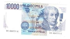 banconote italiane Diecimila