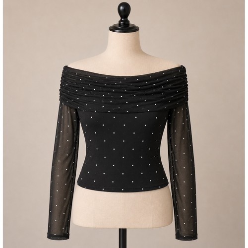 Windsor top nero maglia - top,