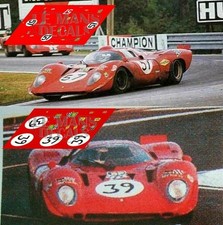 Decalcomanie Ferrari 312 P Le