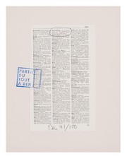 Ben Vautier, collage, firmato