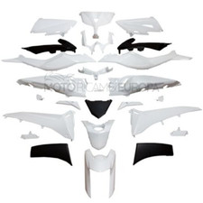 Kit Carene Scocche Plastiche Bianco Nero Yamaha TMAX T-MAX 530 2012 / 2014 25pz