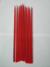 CONFEZIONE 12 CANDELE ROSSE