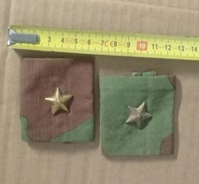 VECCHI GRADI TUBOLARI MILITARI MIMETICI DIVISA POLICROMA UFFICIALE ESERCITO