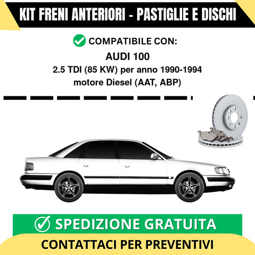 Kit freni anteriori audi - anteriori,