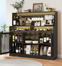 Mobile bar con luci led, porta