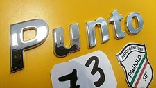 SCRITTA " PUNTO " LOGO FREGIO FIAT BADGE SIGLA CROMATA  BAULE POST. P U N T O  