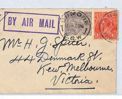 Australia kgv early air mail - kgv,
