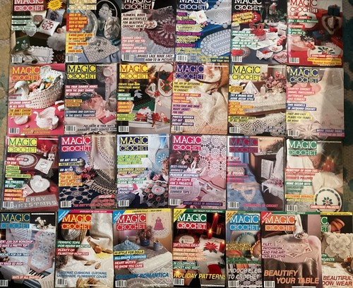 Lot crochet magazines magic - lot,