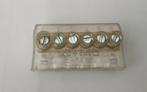 Morsettiera elettrica poli - morsettiera, 6