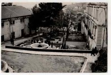 CARTOLINA  CAMPOBASSO LARINO VILLA COMUNALE VIAGGIATA 1962