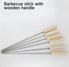 10 SPIEDINI ACCIAIO INOX CON