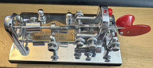 Vibroplex telegraph morse key - vibroplex,