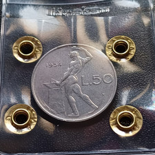 Moneta Repubblica Italiana 50 Lire Vulcano 1954 Roma Bb Acmonital Lotto 969