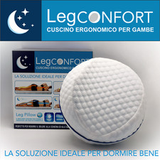 Cuscino in Memory Foam per Gambe e Ginocchia, Cuscino Gravidanza Sfoderabile