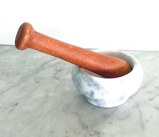 MAHOGANY MARBLE MORTAR &