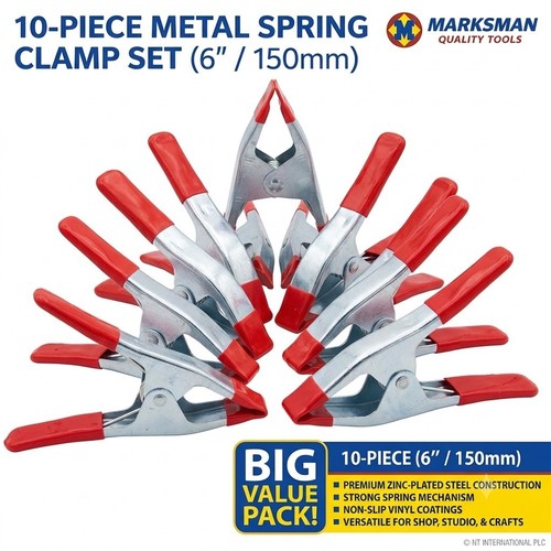 10x morsetto molla - molla, 6''