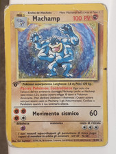 Machamp set base ita Holo Prima Edizione 8/102 Rara Heavily Played