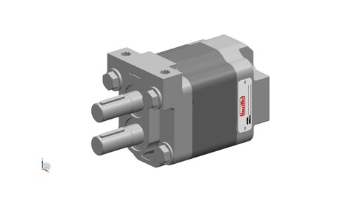 Dual shaft hydraulic gear pump - dual,