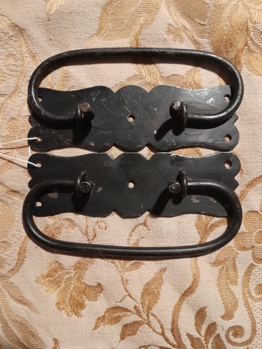 Vecchia coppia maniglie ferro
