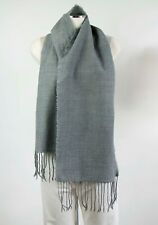 ENRICO CORTI Sciarpa Grigia Unisex  Uomo Donna Long Scarf  Lana  Lambswool Italy